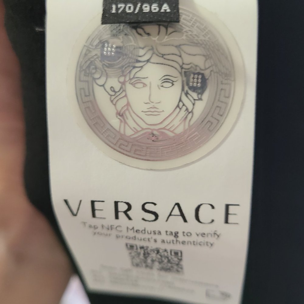 Versace Medusa Long Sleeve Size 8 Midi Dress - Picture 11 of 16